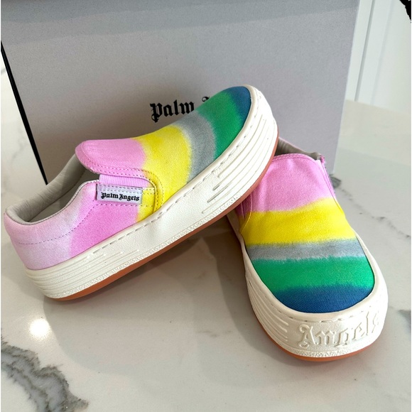 Palm Angels Rainbow Printed Sneakers - Picture 2 of 6